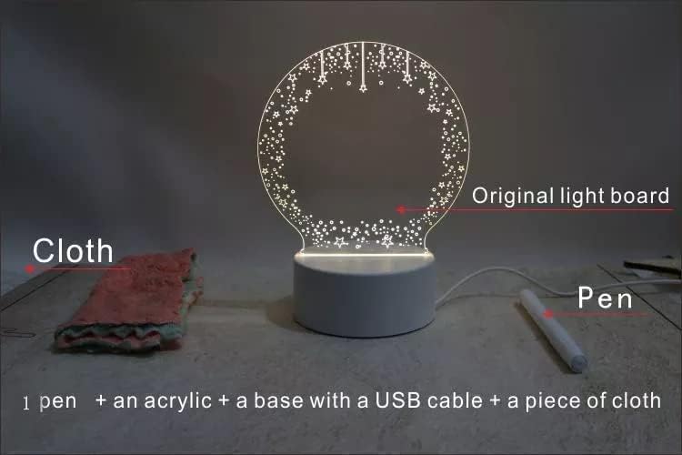 Decoration Led Lamp Luminous Message Board Night Light Desk Night Lamp Home DÃ©cor Light, Wife, Husband Gift Kids Gifts Woman And Men Gifts.
