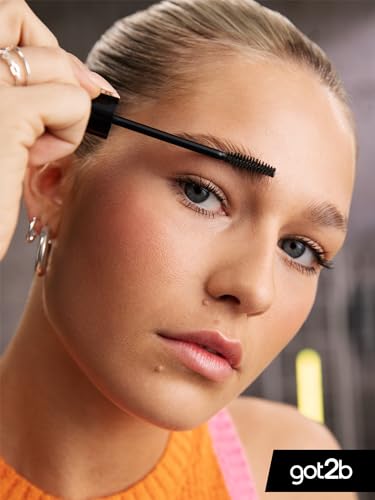 got2b Glued for Brows & Edges 2 in 1 Wand Eyebrow Gel, 72hr Hold, No White Residue or Stickness, Vegan, Silicone Free, Alcohol Free, 16 ml