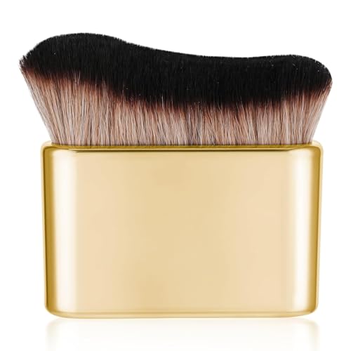 Tufexigo Self Tan Brush - Self Tanning Brush Applicator- Kabuki Brush for Body, Rose Gold Foundation Brush Makeup Brush for Fake Tan,Sunscreen Brush for Best Self Tanner for Face and Body
