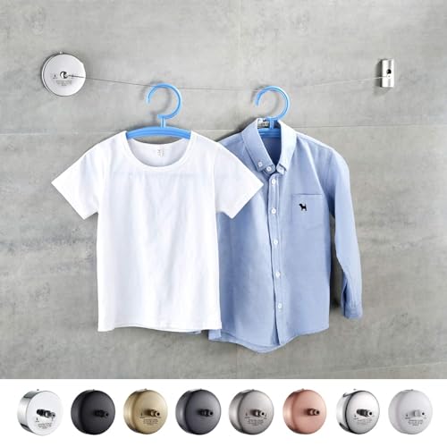 Tazweeq Retractable Clothesline, Stainless Steel Clothesline for Hanging Drying in Bathroom Laundry Hotels