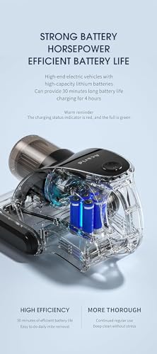 Mattress Vacuum Cleaner, UV Bed Cleaner 12KPa Handheld Upgraded Effectively Clean Up Bed (B)