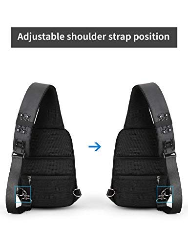 Mark Ryden Anti-theft Sling Chest Bag Handbag for Men,Waterproof Crossbody Travel Shoulder Bag Fit for 11" ipad pro â€¦ (black)