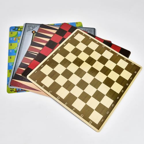 ECVV 100 in 1 Classic Games Compendium of Classic Family Board Games - Includes Chess, Draughts, Ludo Snake and Ladders, Fun & Educational Play