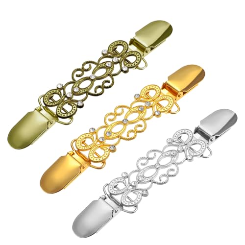 3 Pcs Dress Clips, Dress Cinch Clips Waist Cincher Clip Shirt Clips for Women Clothing Shawl Clips