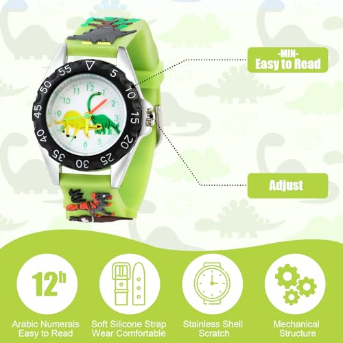 Vspek Kids Digital Watch Kids Wrist Watch for Girls, 3D Cartoon Embossed Strap, Girls Gifts, Birthday Gifts for Girls Age 3-13