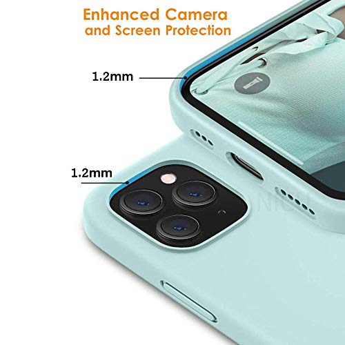 Fix Fame iPhone 12 Pro case Premium Soft Liquid Silicone cover Full Body Protection Anti-Scratch Shockproof Drop Protection Slim Rubber Bumper Cases (Blue)
