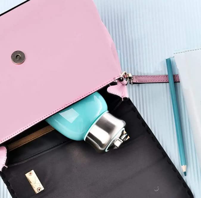 200ml Small Vacuum Insulated Water Bottle Portable Leak Proof Stainless Steel Thermal Cold Hot Bottle for Kids Women School Office Lunch Coffee