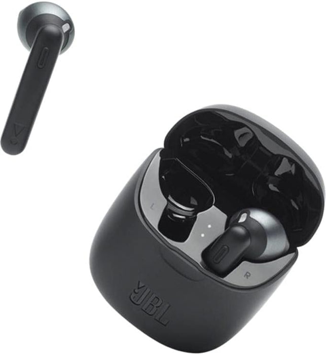 JBL Tune 225 TWS In-Ear Earphones - True wireless headphones with up to 25 hours of battery life with charging case, feel the music with JBL Pure Bass sound, Black, JBLT225TWSBLK, Normal