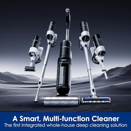 Tineco Floor ONE Switch S7 Wet Dry Vacuum Cleaner, Smart Floor Washer, Self-Cleaning, 65Min Runtime, ZeroTangle Brush, Whole-House Cleaning