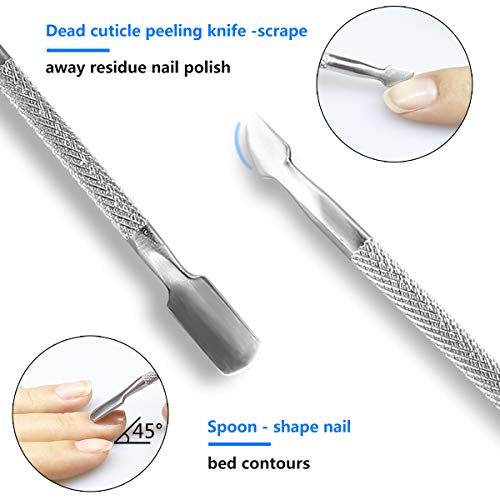 STWIE 10PCS Blackhead Remover Tools Kits + Ear Wax Removal Tools +Cuticle Pusher Remover Kit,10PCS Remover Tools Professional Pimple Comedone Extractor Zit Popper Tool Kit