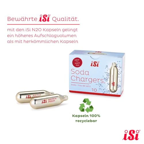 iSi CO2 Soda Siphon Charger, 10 Pack