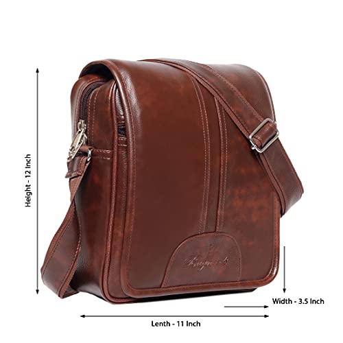 Bagneeds Casual Crossbody Synthetic Leather Men Sling Bag