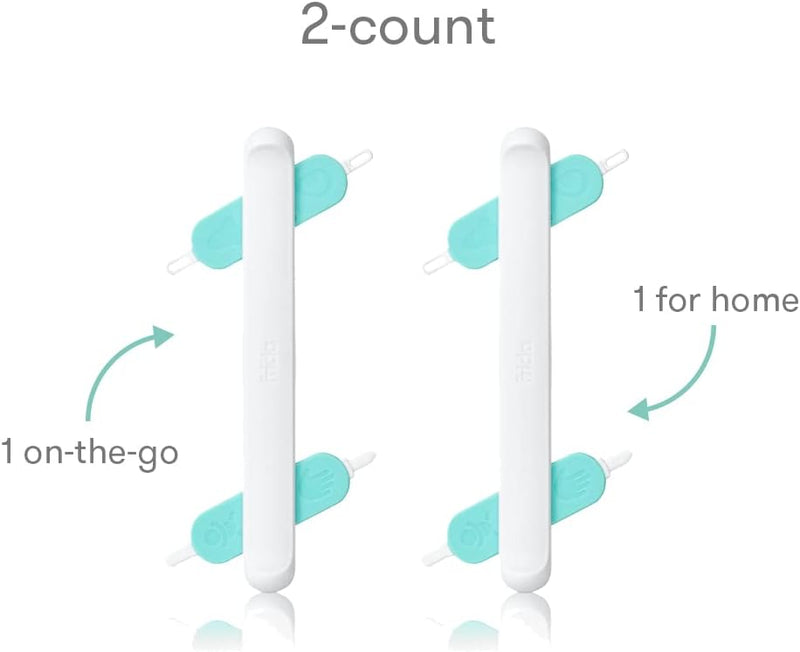 Frida Baby 3-in-1 Nose, Nail + Ear Picker [2 Count] by Frida Baby The Makers of NoseFrida The SnotSucker, Safely Clean Baby's Boogers, Ear Wax & More