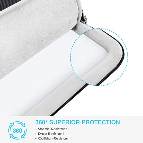 Lacdo 360° Protective Laptop Sleeve Case for 14 inch New MacBook Pro M4/M3/M2/M1 Chips Pro Max A3112 A3401 A3185 A2918 A2992 A2779 2024-2021, 13.8 inch Surface Laptop 7th Copilot+PC Computer Bag,Black