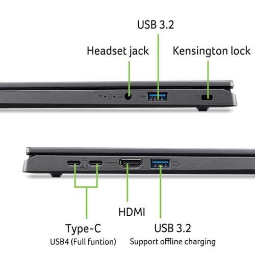 acer Aspire 15 AI Ready Laptop | 15.6" FHD 1920 x 1080 IPS Display | AMD Ryzen 7 8840HS | AMD Radeon 780M Graphics | 16GB DDR5 | 1TB Gen4 SSD | Wi-Fi 6E | Copilot Key | Windows 11 Home | A15-61M-R8B0