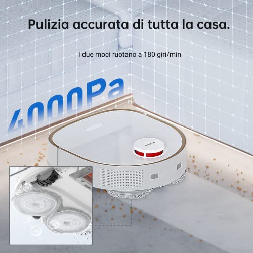 DREAME W10 PRO Self-Cleaning Robot Vacuum | AI Action | 210 Mins Run Time | 4200 PA Suction