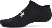 unisex Unisex UA TC 3pk No Show Training Cotton No Show Socks 3 Pack - BLACK