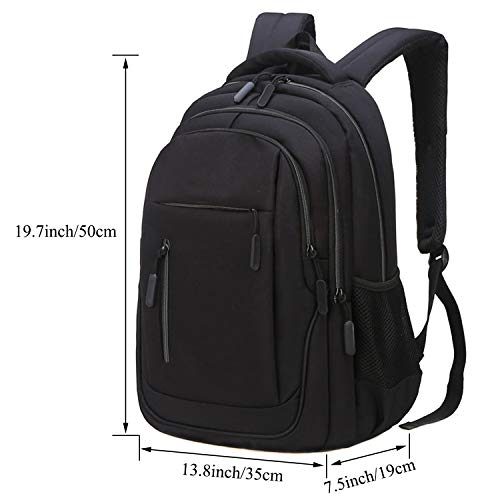 Vaupan Business Travel Laptop Backpack, Water Resistant College School Computer Bag Gifts with USB Charging Port for Men & Women Fits 15.6 Inch Notebook