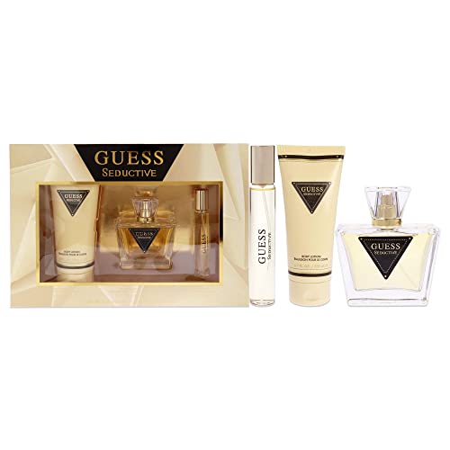 GUESS Seductive Eau de Toilette 75 ml + Body Lotion 200 ml+ Mini 15 ml, Gift Set for Women