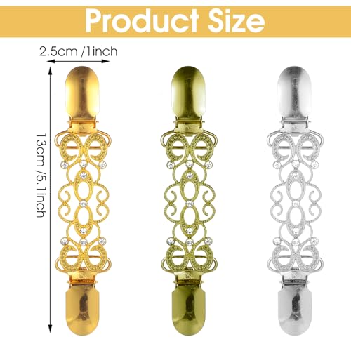 3 Pcs Dress Clips, Dress Cinch Clips Waist Cincher Clip Shirt Clips for Women Clothing Shawl Clips