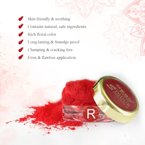 Keya Seth Aromatherapy, Device Of Drop 100% Natural Sindoor Dust, 3gm Sindoor (Red), Multi