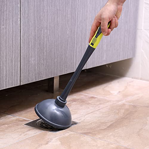 Royalford Rf2371Gr Toilet Plunger | Tested & Proven To Clear Unblock Tough Drain Blockages More Powerful Than Traditional Plungers Unblocks All Toilets With Unique Bellows Design