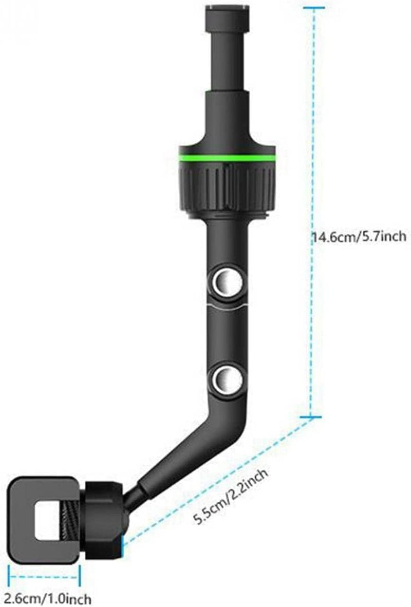 360 Rearview Mirror Phone Holder - Universal Car Phone and GPS Mount, 360 Rotating Car Rearview Mirror Mount, Adjustable, Easy Installation, Compatible with All Smartphones