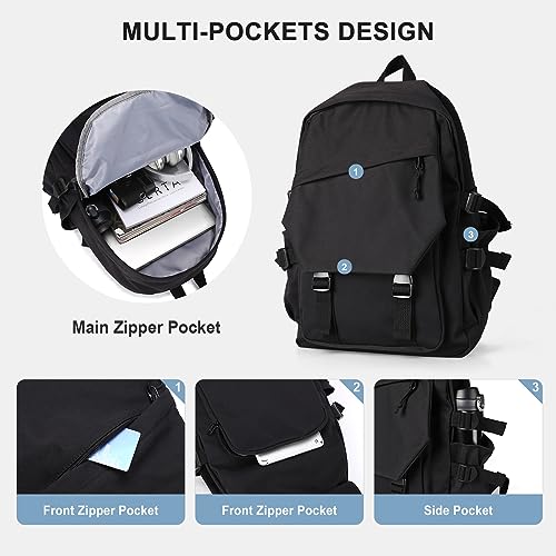 coowoz School Bag Lightweight Casual Daypack College Laptop Backpack for Men Women Water Resistant