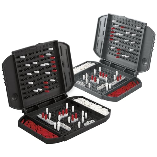 Battleship Grab and Go Game for Ages 7 and Up, Portable Game for 2 Players, Travel Game for Kids