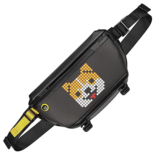 Divoom Pixoo Slingbag Shoulder Bag with LED Display, Black
