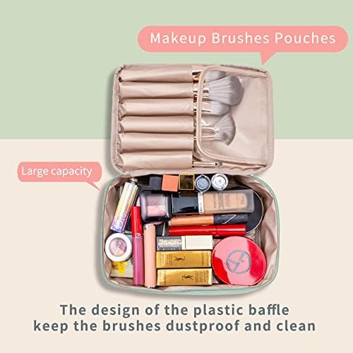 Queboom Travel Makeup Bag Cosmetic Bag Makeup Bag Toiletry bag for women and girls
