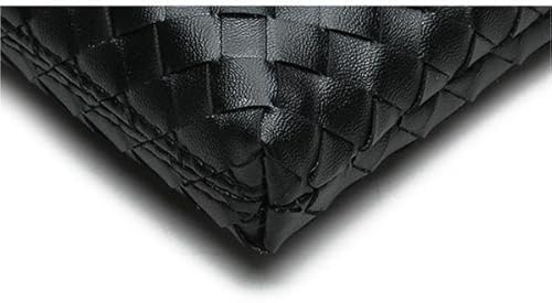 Men's Bag, Fashion Cowhide Clutch Bag, Rectangular Handbag, Unisex Business Bag (Black)