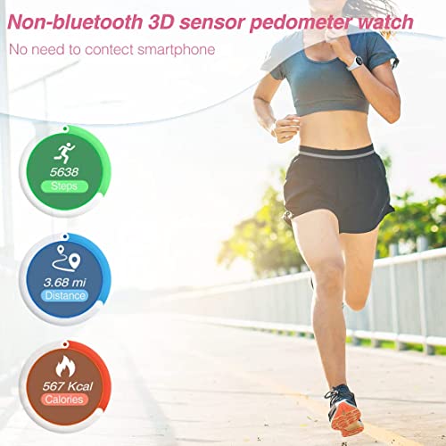 ELECDON Kids Digital Sport Watch, Kids Watch for Girls Boys with Pedometer Alarm Clock Stopwatch Distance Calories IP68 Waterproof LED Display Great Gift for Children (White)