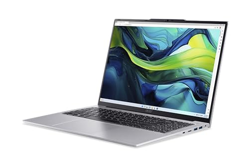 Acer Aspire Lite AL16 Laptop 13th Gen Intel Core i5-1334U 10 Cores Upto 4.6GHz/16GB DDR5 RAM/512GB SSD Storage/Intel Iris XE Graphics/16" WUXGA IPS SlimBezel/Win 11 Home/WiFi-6/Silver
