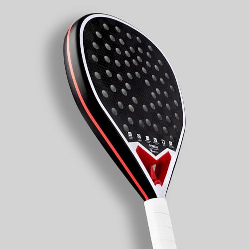 VIBEPADEL Torch Padel Racket Intermediate Advanced for Power, Precision and Performance | Padel Rackets for Adults with Carbon Frame and VIBE EVA P-CORE | Paddle Tennis Racket