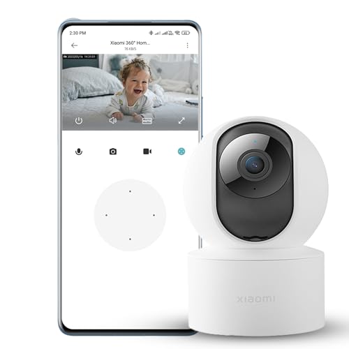 Xiaomi MI Wireless Home Security Camera 2i 2022 Edition | Full HD Picture | 360 View | 2MP | AI Powered Motion Detection | Enhanced Night Vision| Talk Back Feature (2 Way Calling), 1080p, White