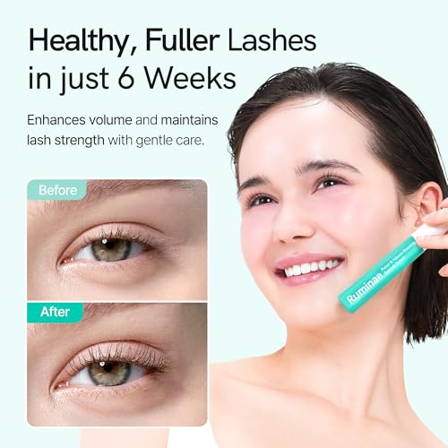 Power and Volume Eyelash Serum | Korean Non-Irritating Lash Serum for Longer, Thicker Lashes & Brows | Vegan-Friendly, Cruelty-Free - Peptides, Biotin, Centella, Hyaluronic Acid, 0.3 fl.oz.
