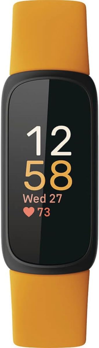 Fitbit Inspire 3 Health &-Fitness-Tracker with Stress Management, Workout Intensity, Sleep Tracking, 24/7 Heart Rate and more, Lilac Bliss/Black, One Size (S & L Bands Included)