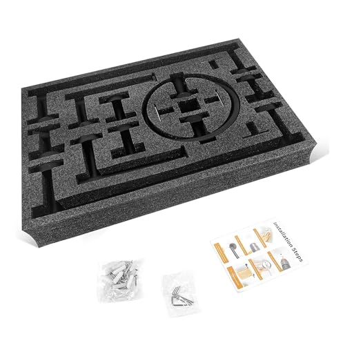 THE WHITE SHOP 14 Pcs Bath Towel Bar Set, Matte Black Stainless Steel Bathroom Hardware Set Matt Black Towel Holder Kit Hand Towel Holder Towel Ring Robe Hooks Water-Resistant, Rust-Resistant