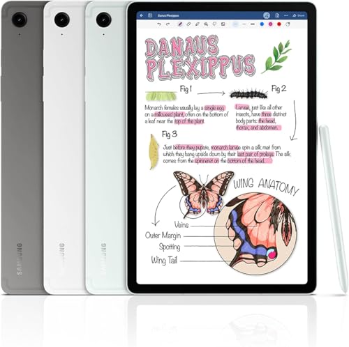 Samsung Galaxy Tab S9 FE (SM-X510) W/S Pen, 256GB 8GB RAM, WiFi Only, Factory Unlocked GSM, International Version (Silver)
