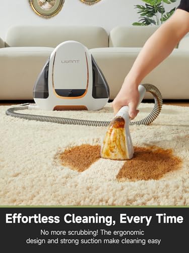 UWANT Portable Carpet and Upholstery Cleaner Machine, Small Handheld Rug Spot Cleaner with Self-Cleaning Feature, Lightweight Shampooer for Car, Auto Detailer, Pet Stains, Furniture, Couch, B100