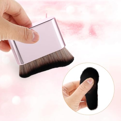 Self Tanning Brush, Soft Body Makeup Brush, Portable Self Tan Brush, Self Tanner Face Brush For Face Body & Leg Makeup