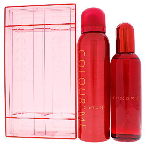 Colour Me Red Fragrance For Women, Gift Set, 2 pc gift set 3.4 ounce edp, 5 ounce body spray