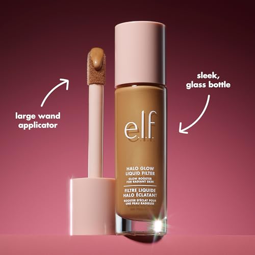 e.l.f. Halo Glow Liquid Filter, Complexion Booster For A Glowing, Soft Focus Look, Infused With Hyaluronic Acid, Vegan & Cruelty-Free, 0.5 Fair