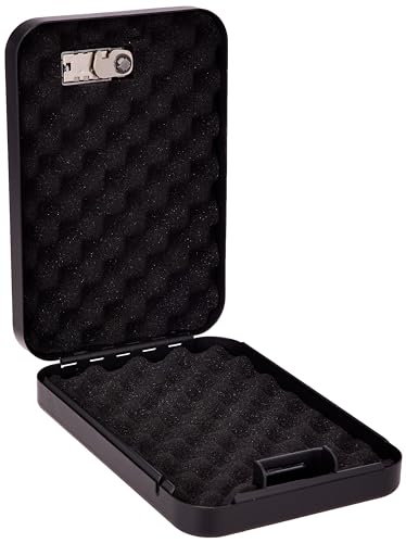 Bulldog Vaults Personal Safe with Steel Combination Lock and Security Cable Bulldog Cable, Black , 9.5 x 6.5 x 2-Inch , BD1126