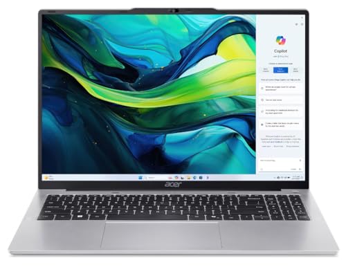 Acer Aspire Lite 16" Laptop | 13th Gen Intel Core i3-1305U | 16GB DDR5 RAM | 1TB SSD | FHD+ IPS Display | Intel UHD Graphics with Win 11 Pro (UPGRADED) - Silver