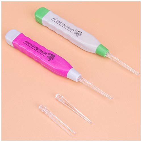 FHDFLY Ear Pick LED Flashlight Ear Wax Remover Cleaner Tool for Baby Kids