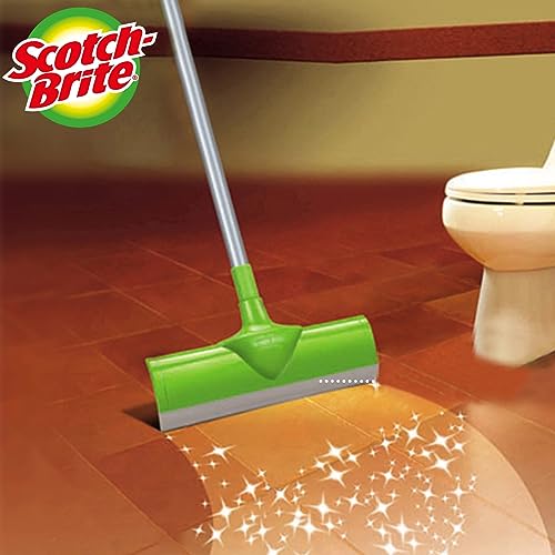 Scotch-Brite Floor Squeegee with Stick AS300, 1 set/pack | 30cm squeege + stick | Multipurpose | Rubber | Floor Wiper | Floor Brush | Kitchen | Garden | Wiper Bathroom Floor Wiper | All Floors
