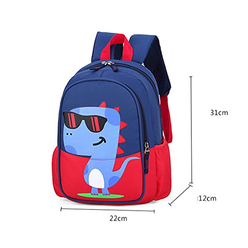 NP Cute Toddler Backpack Cartoon Dinosaur School Book Bag Kindergarten Preschool Nursery Travel Bag Cartoon Daypack for Girls Boys Kids Children
