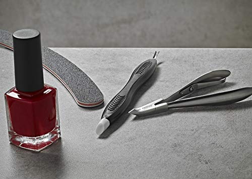 Manicare Small Nail clipper With File And Chain,Quality Stainless Steel For Precisie Trimming Of Fingernails,Perfect For Handbag Or Travel For Manicures And Pedicures, 5cm Long, 2mm Cut Width